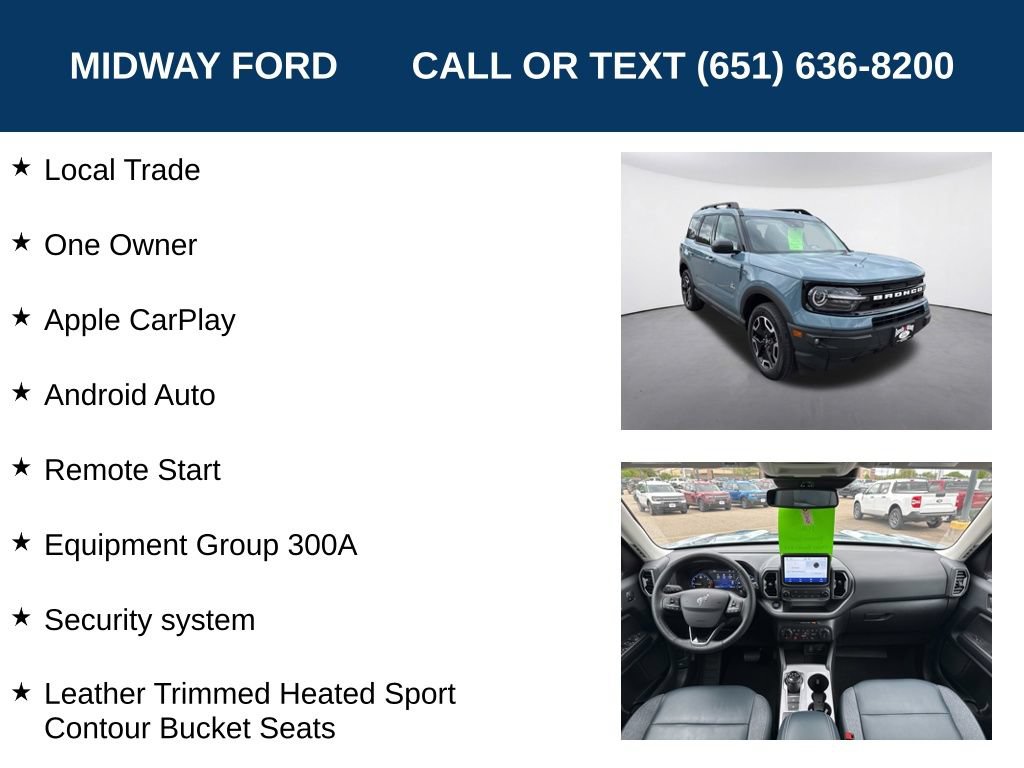 Certified 2023 Ford Bronco Sport Outer Banks AWD/4WD image 7