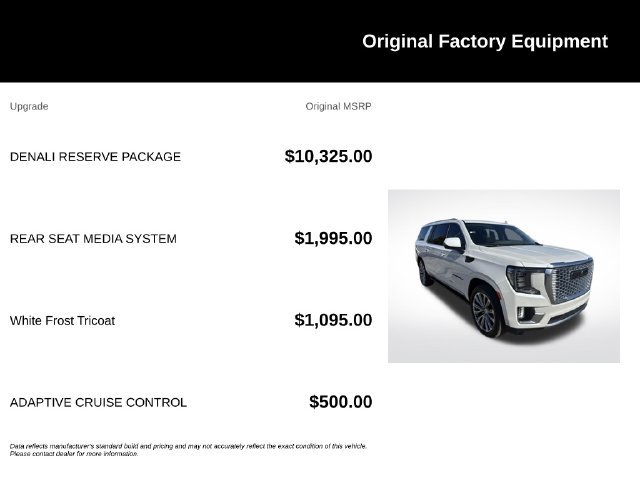 Used 2023 GMC Yukon XL Denali w/ Denali Reserve Package AWD/4WD image 9