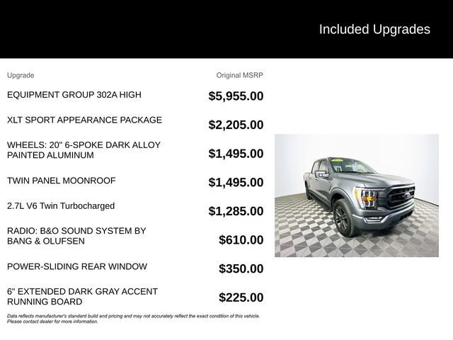 Certified 2023 Ford F150 XLT w/ Equipment Group 302A High image 12