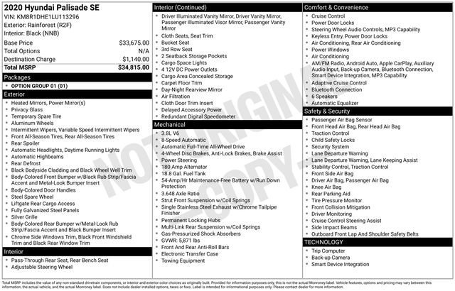 Used 2020 Hyundai Palisade SE AWD/4WD image 10