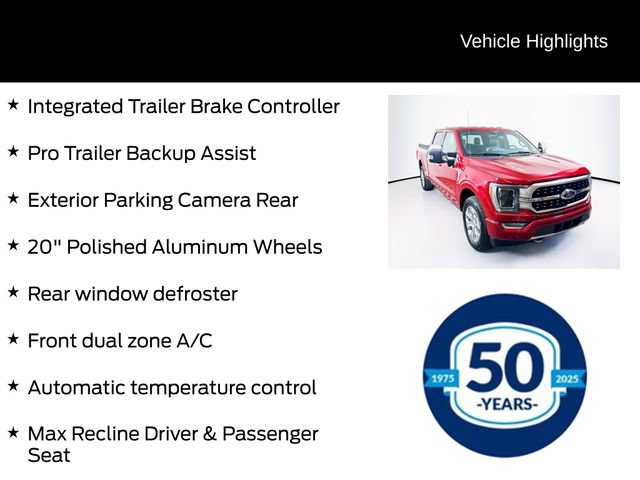 Certified 2021 Ford F150 Platinum w/ Equipment Group 701A High AWD/4WD image 16