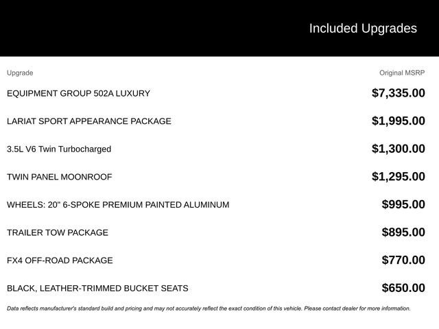 Certified 2017 Ford F150 Lariat w/ Equipment Group 502A Luxury image 9