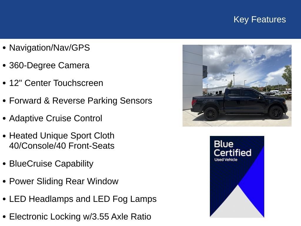 Certified 2024 Ford F150 XLT w/ Equipment Group 302A MID RWD image 31