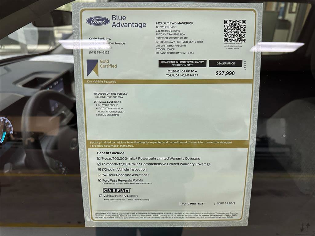 Certified 2024 Ford Maverick XLT image 11