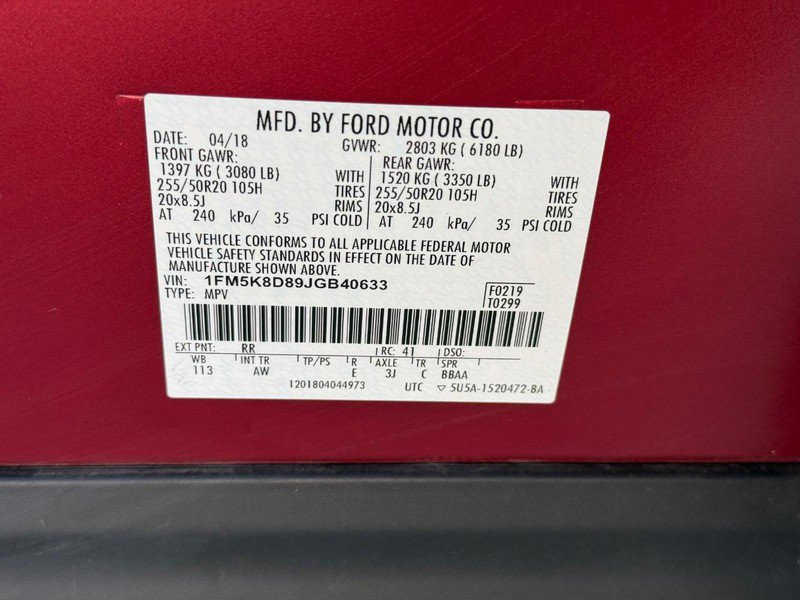 Certified 2018 Ford Explorer XLT w/ Equipment Group 202A image 30