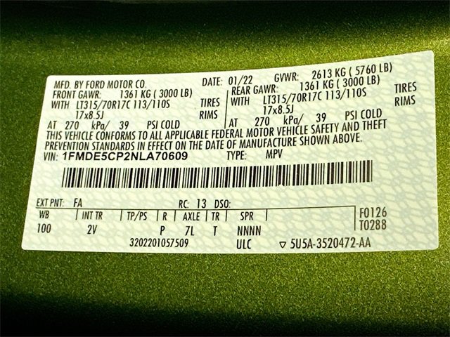 Certified 2022 Ford Bronco Outer Banks w/ Sasquatch Package image 20