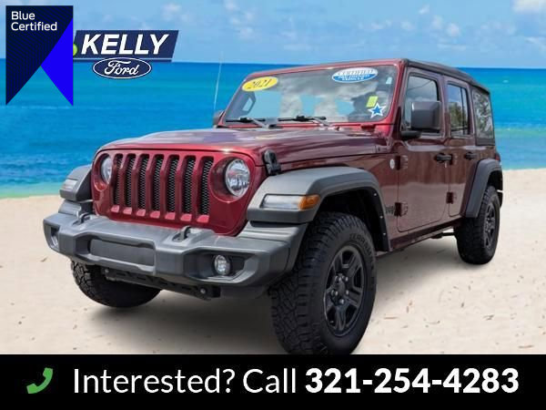 Used 2021 Jeep Wrangler Unlimited Sport image 1