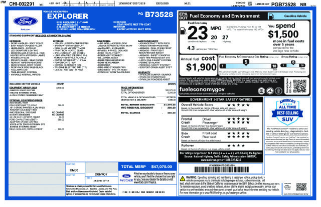 Certified 2023 Ford Explorer XLT w/ Equipment Group 202A AWD/4WD image 5
