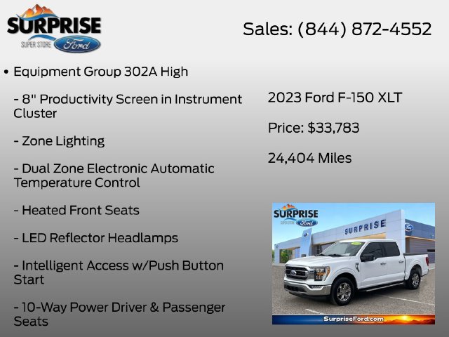 Certified 2023 Ford F150 XLT w/ Equipment Group 302A High RWD image 13