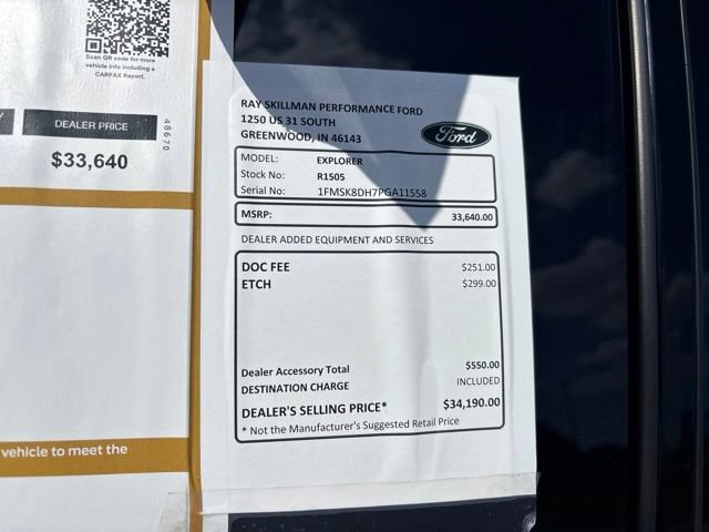 Certified 2023 Ford Explorer XLT w/ Equipment Group 202A AWD/4WD image 2