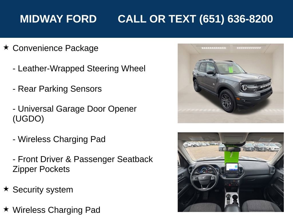 Certified 2023 Ford Bronco Sport Big Bend w/ Convenience Package image 13