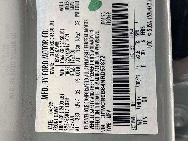 Certified 2022 Ford Bronco Sport Big Bend w/ Convenience Package AWD/4WD image 31