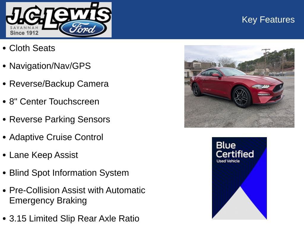 Certified 2021 Ford Mustang Coupe w/ Equipment Group 101A image 32