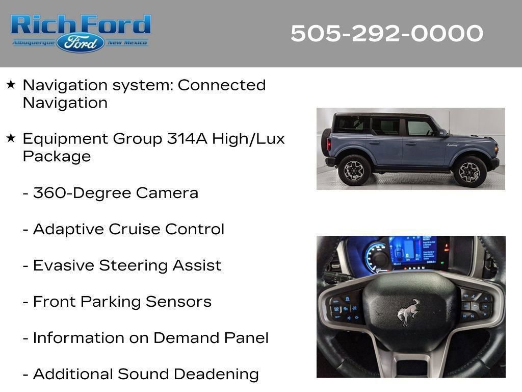 Certified 2024 Ford Bronco Outer Banks AWD/4WD image 58