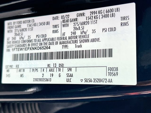 Certified 2022 Ford F150 XLT w/ Equipment Group 302A High AWD/4WD image 40