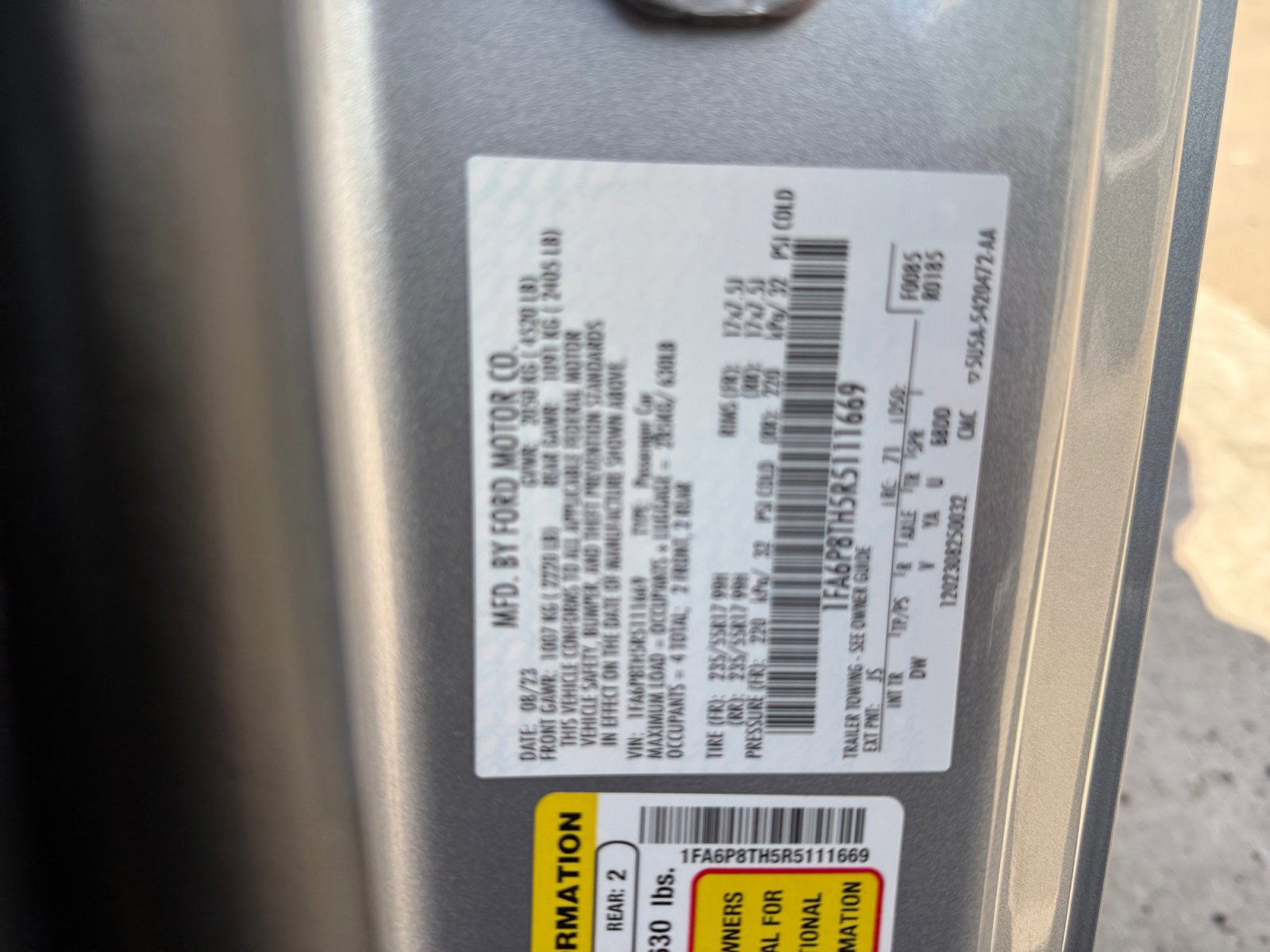 Certified 2024 Ford Mustang Coupe image 34