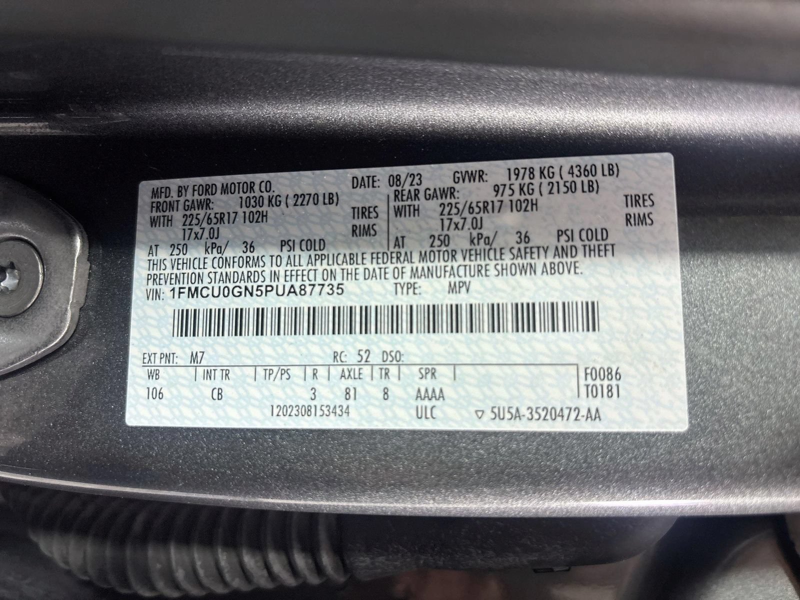 Certified 2023 Ford Escape Active FWD image 29