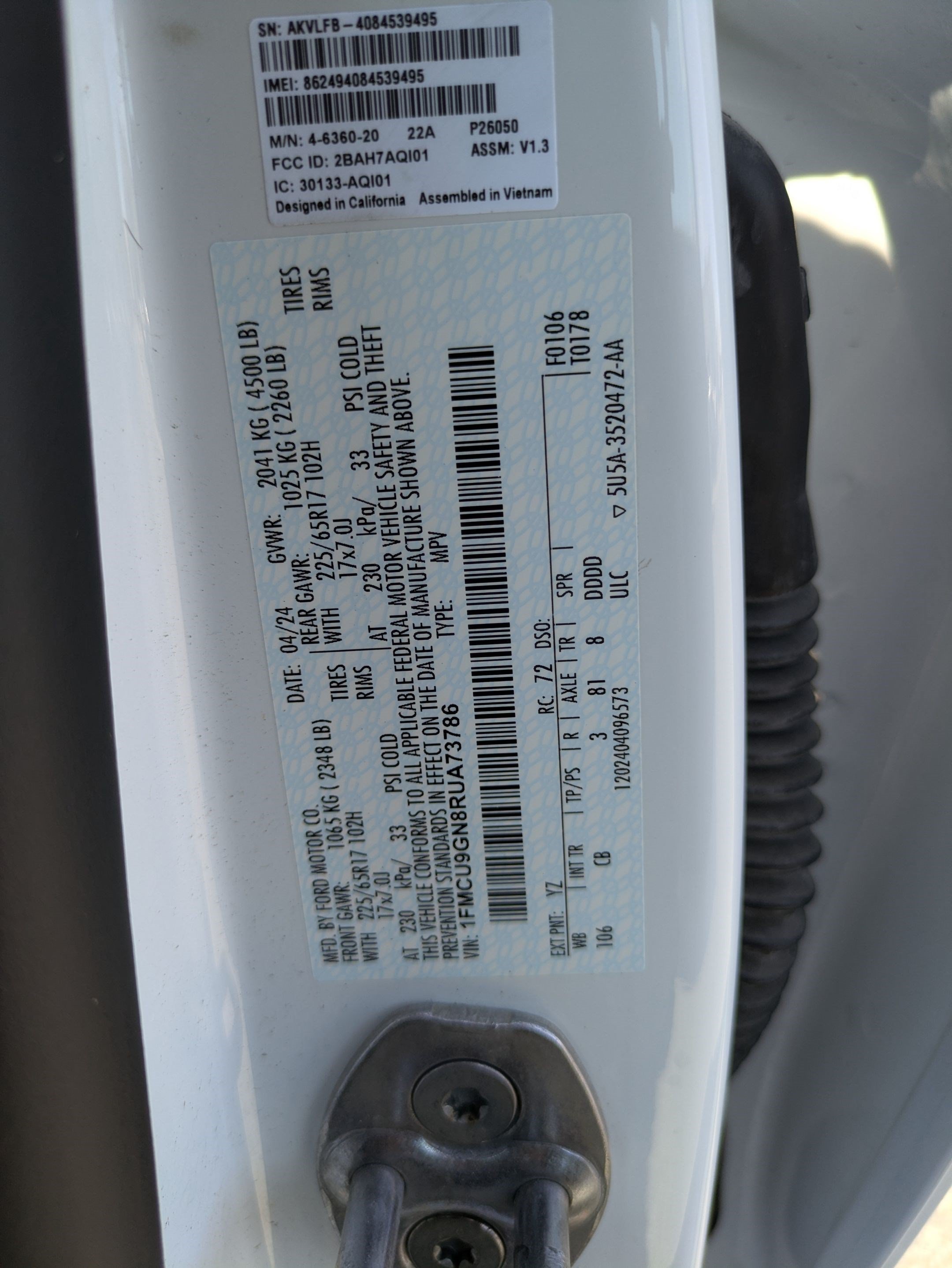 Certified 2024 Ford Escape Active AWD/4WD image 35