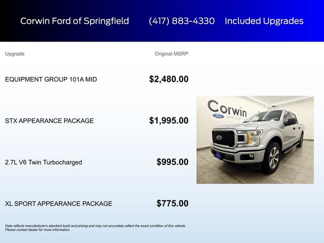 Certified 2020 Ford F150 XL w/ Equipment Group 101A Mid AWD/4WD image 6