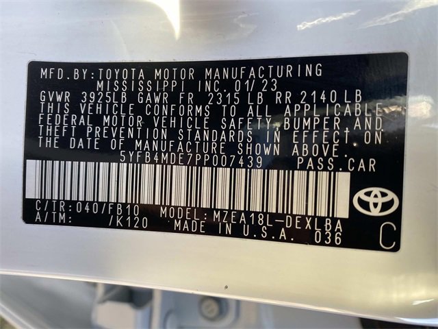 Used 2023 Toyota Corolla LE w/ LE Convenience Package image 21