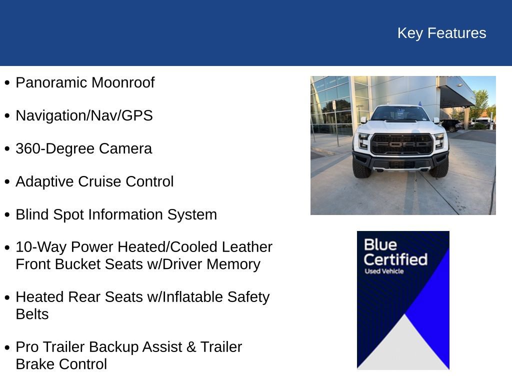 Certified 2020 Ford F150 Raptor w/ Equipment Group 802A Luxury AWD/4WD image 33