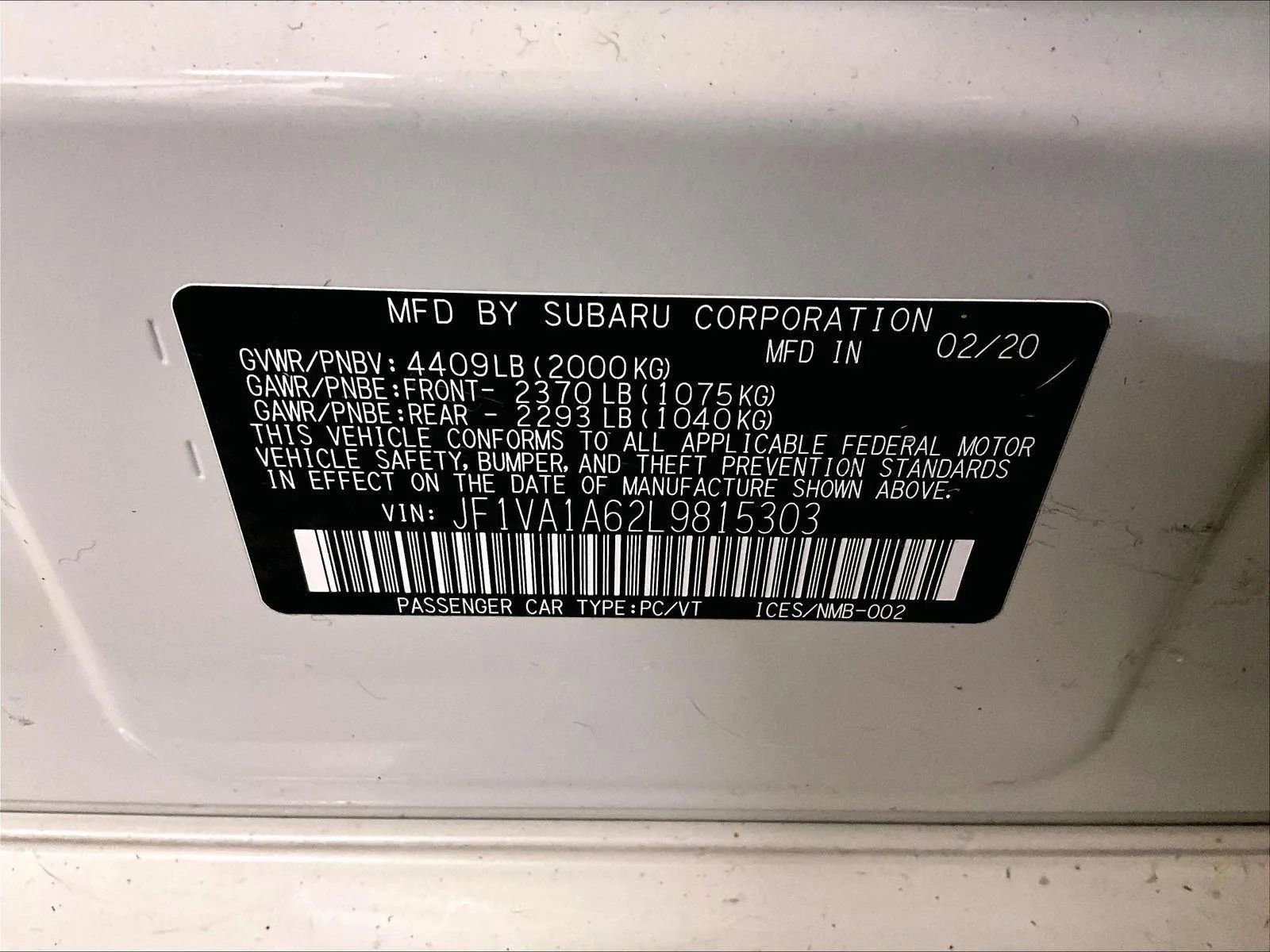 Used 2020 Subaru WRX AWD/4WD image 32