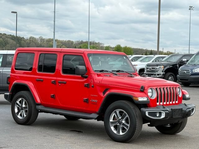 Used 2021 Jeep Wrangler Unlimited Sahara w/ Uconnect 4C Nav & Sound Group AWD/4WD image 40