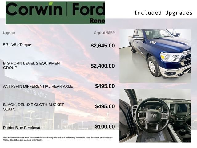 Used 2019 RAM 1500 Big Horn AWD/4WD image 3