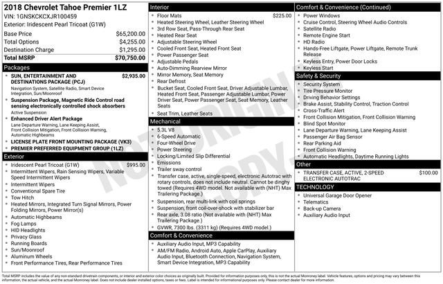 Used 2018 Chevrolet Tahoe Premier image 27