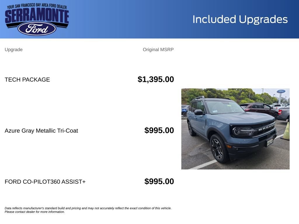 Certified 2024 Ford Bronco Sport Outer Banks w/ Tech Package AWD/4WD image 19