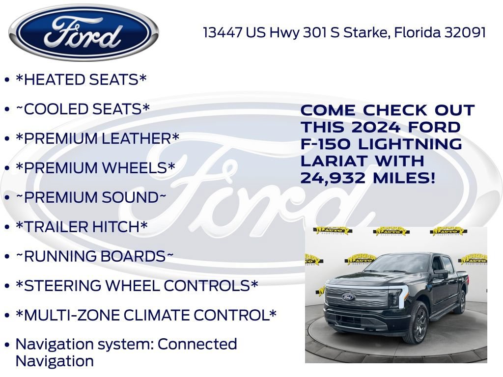 Certified 2024 Ford F150 Lightning Lariat AWD/4WD image 17