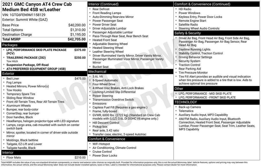Used 2021 GMC Canyon AT4 AWD/4WD image 5