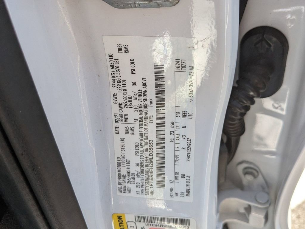 Certified 2021 Ford Ranger Lariat w/ Equipment Group 501A High AWD/4WD image 34
