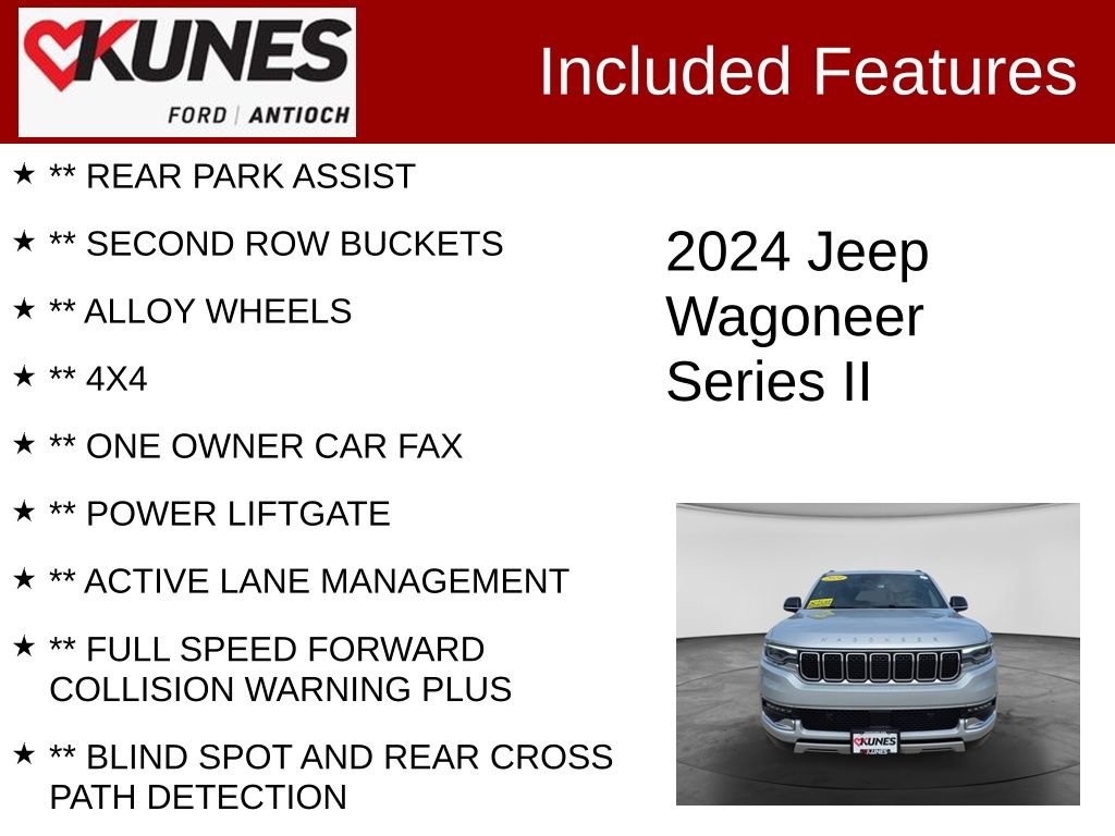 Used 2024 Jeep Wagoneer Series II w/ Flexible Seating Group AWD/4WD image 4
