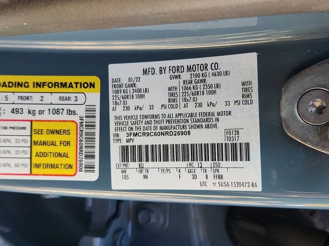 Certified 2022 Ford Bronco Sport Outer Banks w/ Tech Package image 27