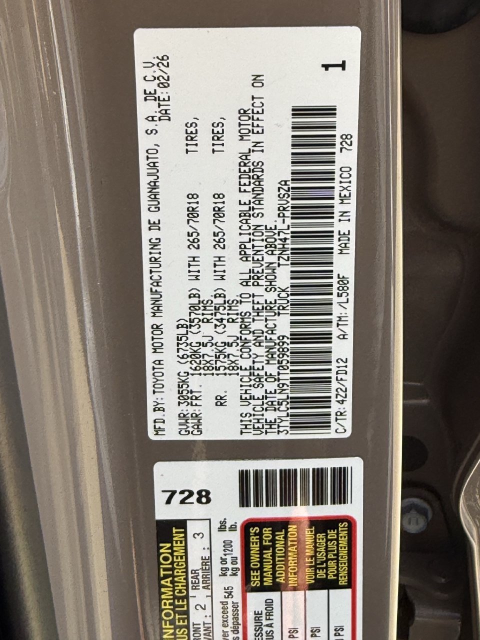 Used 2026 Toyota Tacoma TRD Off-Road AWD/4WD image 31