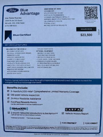 Certified 2020 Ford Edge ST w/ Equipment Group 401A AWD/4WD image 33