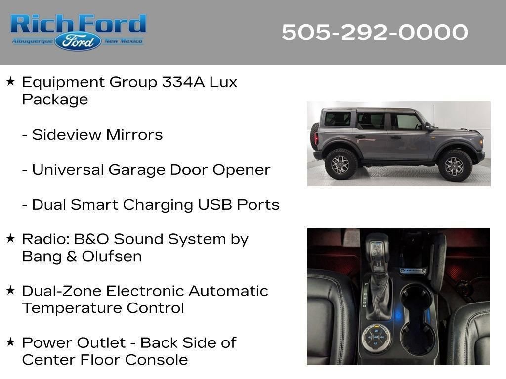 Certified 2025 Ford Bronco Badlands AWD/4WD image 83