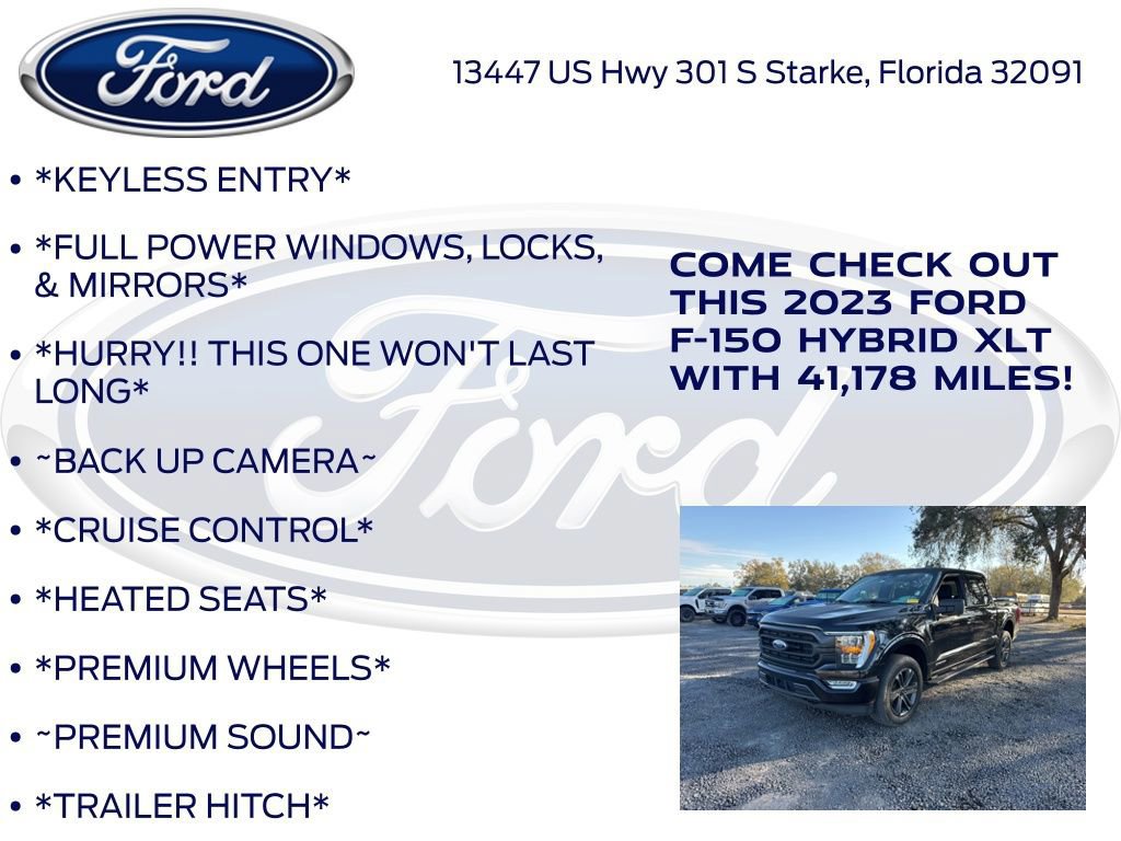 Certified 2023 Ford F150 XLT w/ Equipment Group 302A High image 12