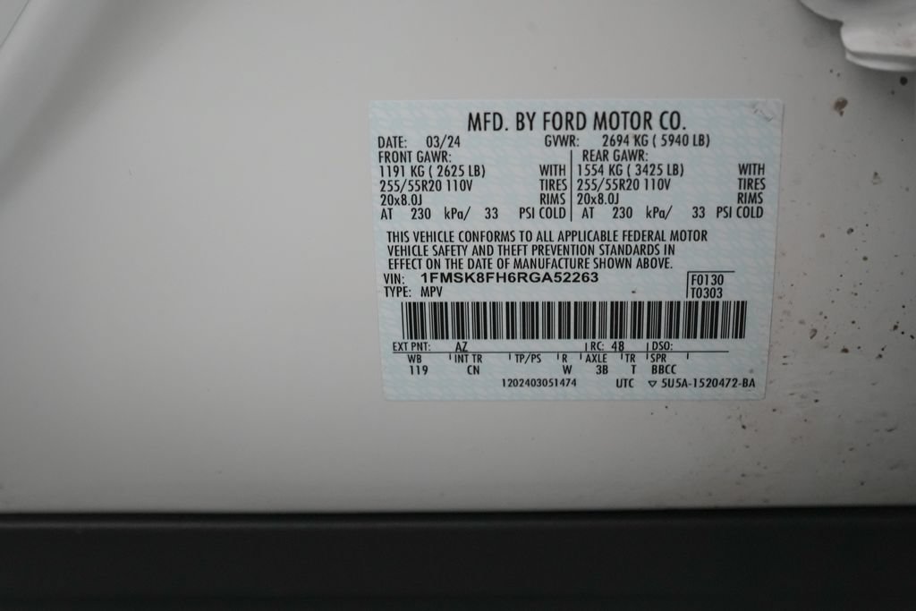 Certified 2024 Ford Explorer Limited w/ Equipment Group 301A AWD/4WD image 25