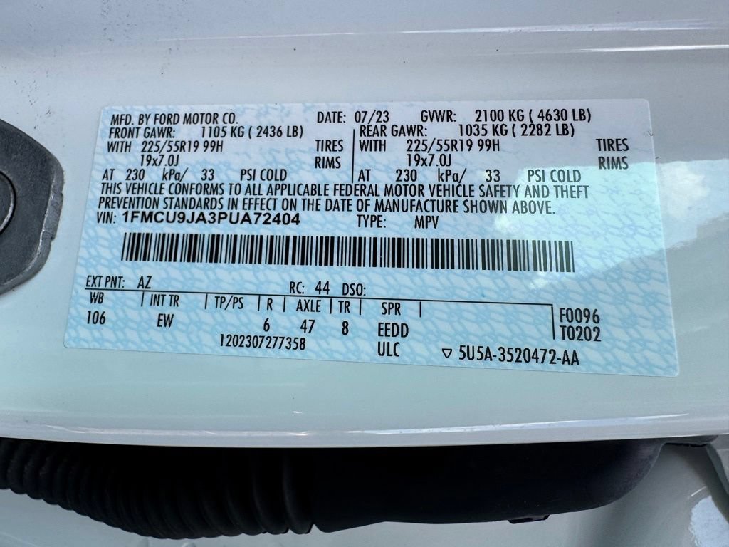 Certified 2023 Ford Escape Platinum AWD/4WD image 47