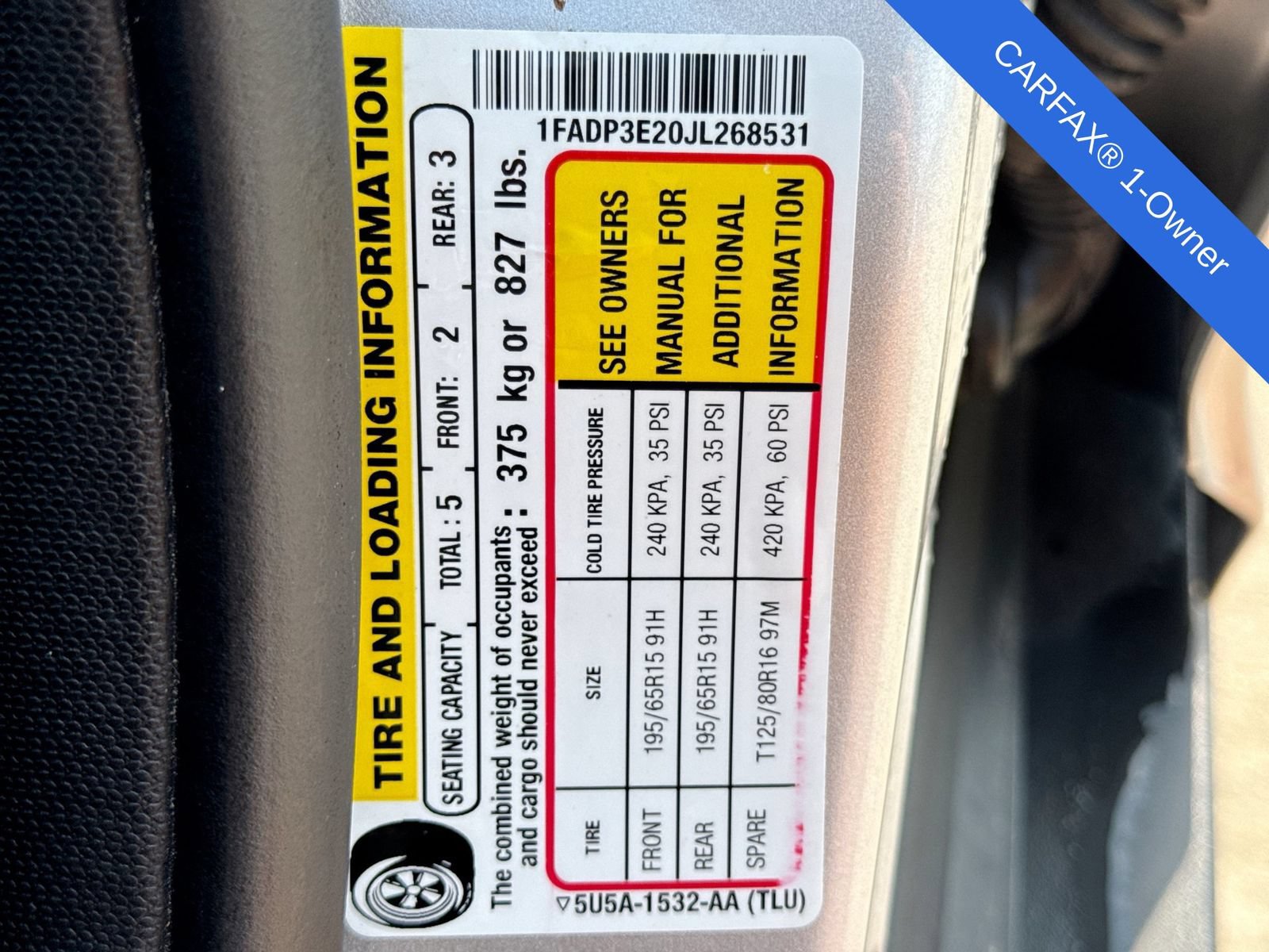 Certified 2018 Ford Focus S FWD image 36