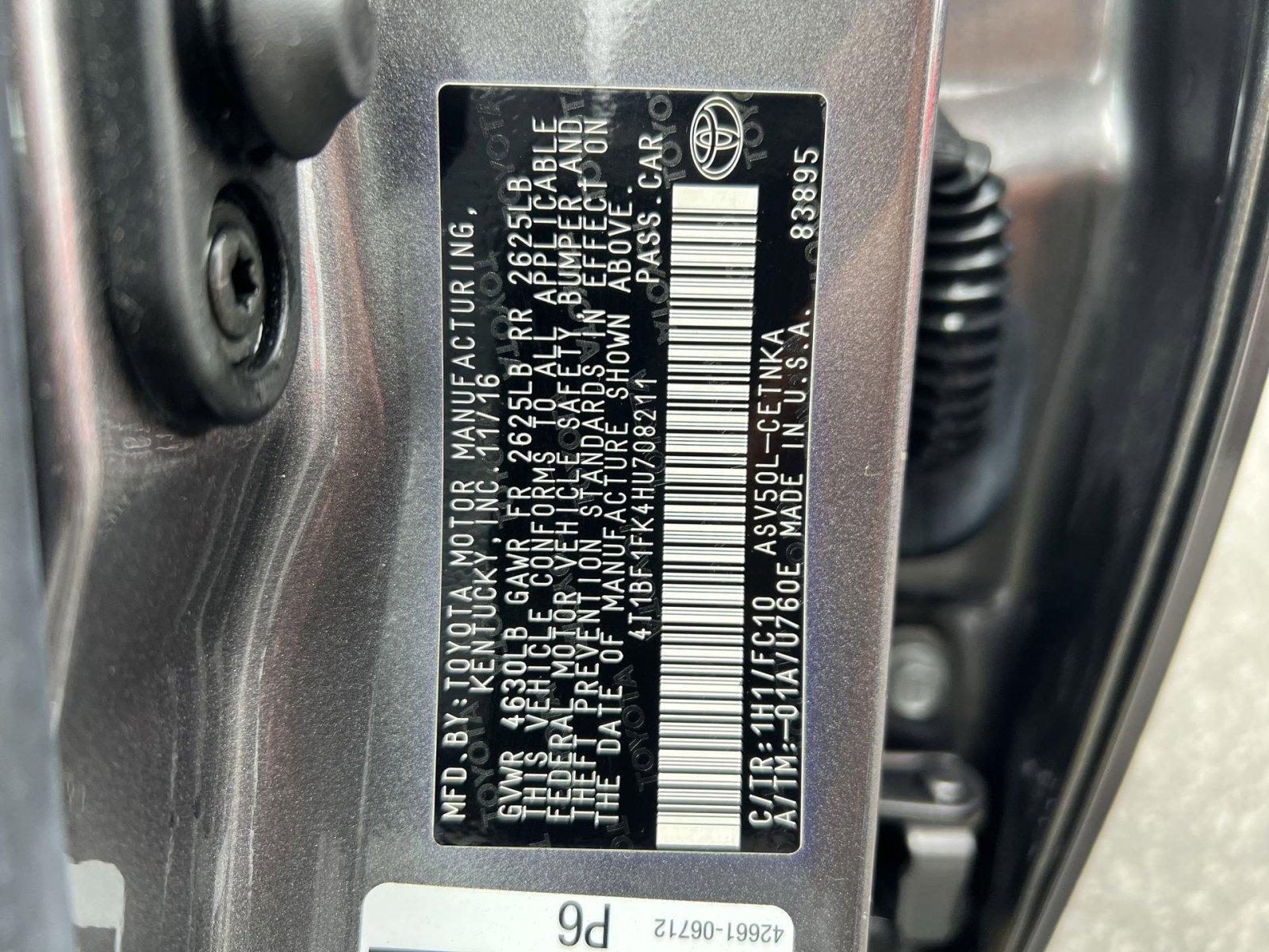 Used 2017 Toyota Camry LE FWD image 35