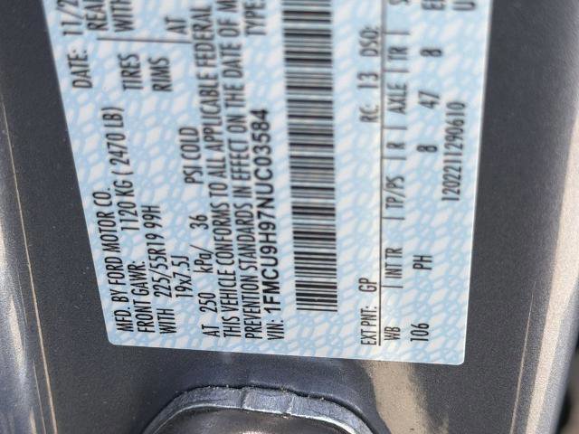 Certified 2022 Ford Escape SEL w/ SEL Stealth AWD Package image 11