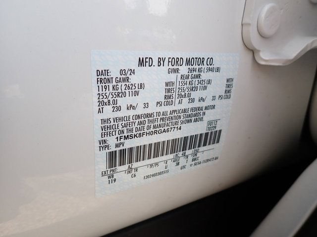 Certified 2024 Ford Explorer Limited w/ Limited Technology Package AWD/4WD image 24