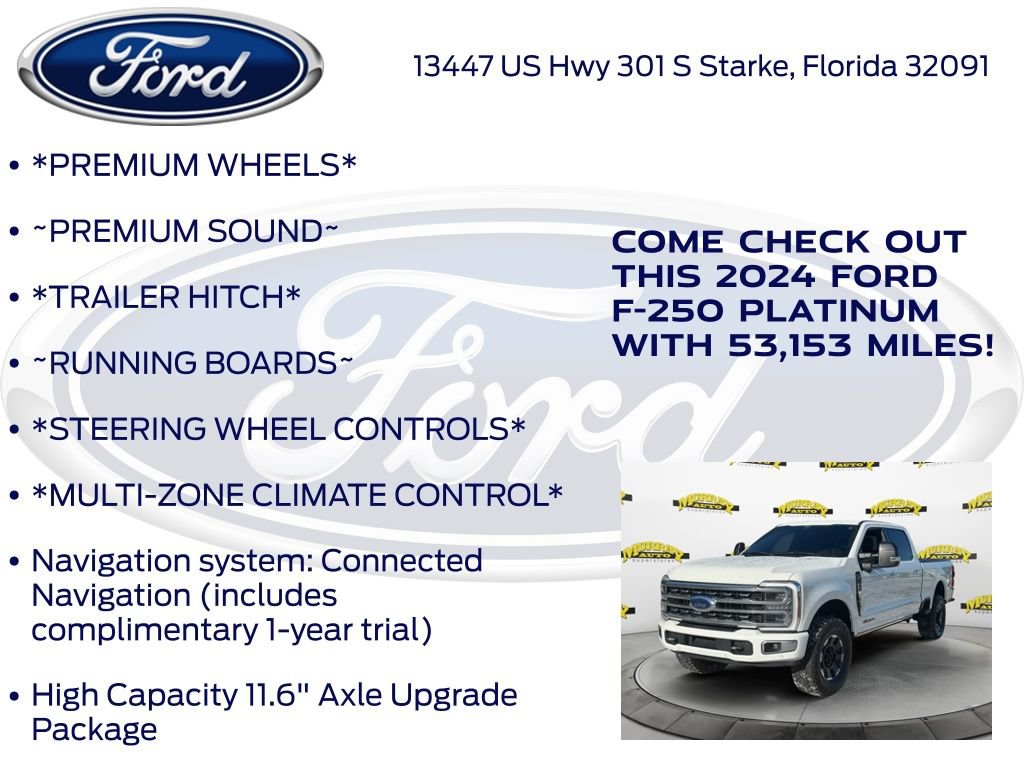 Certified 2024 Ford F250 Platinum w/ Tremor Off-Road Package AWD/4WD image 15