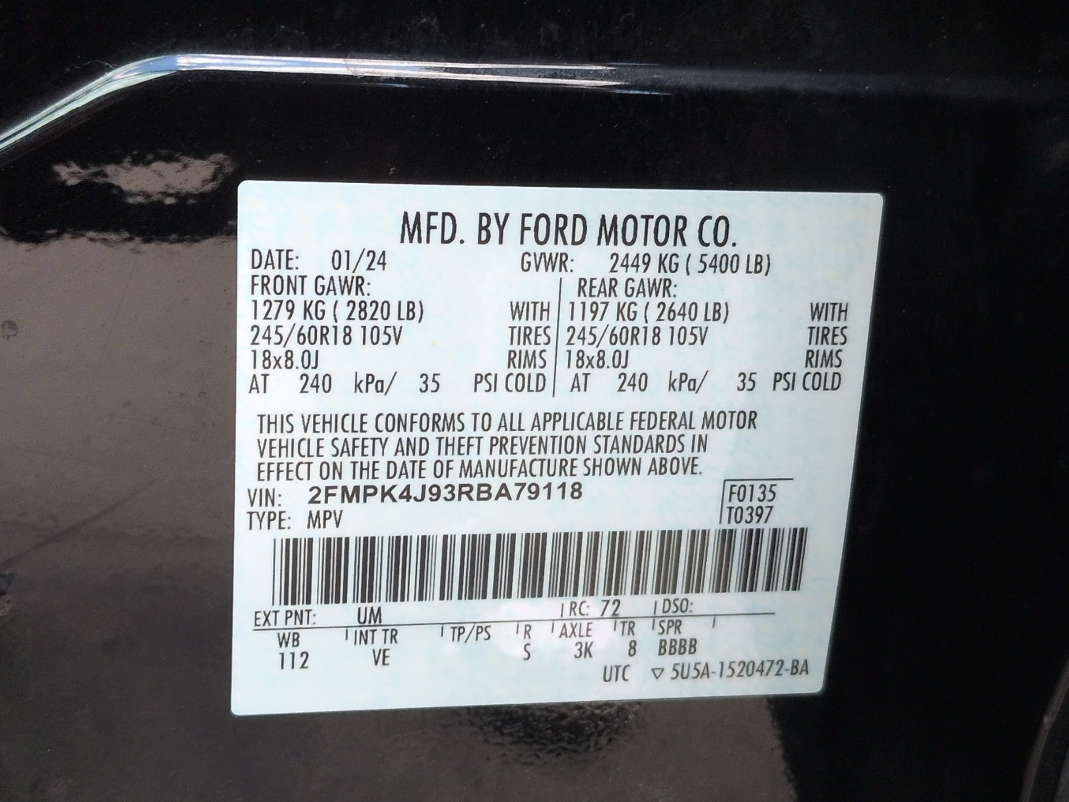 Certified 2024 Ford Edge SEL AWD/4WD image 37