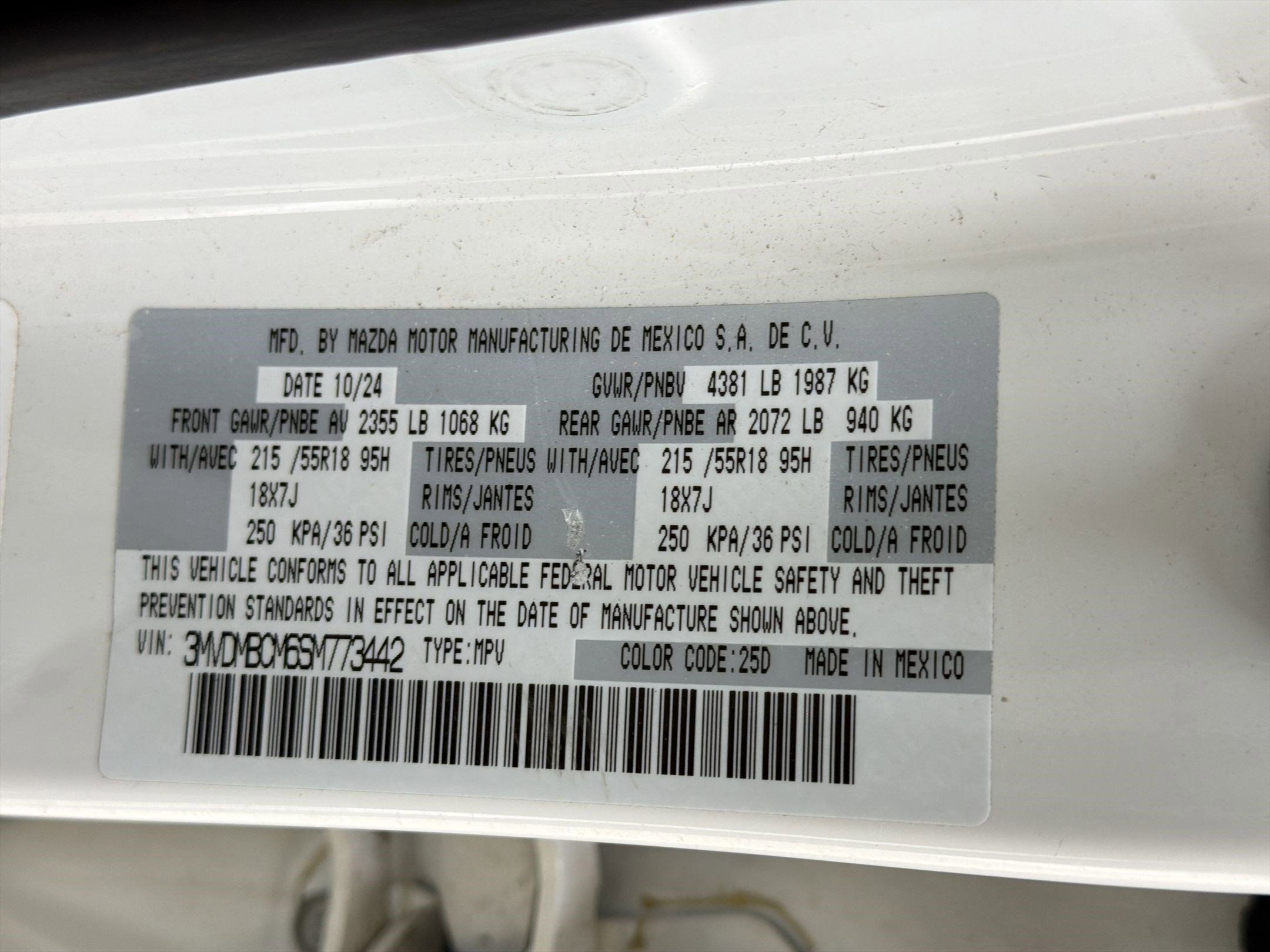 Used 2025 MAZDA CX-30 AWD 2.5 S w/ Preferred Package image 17