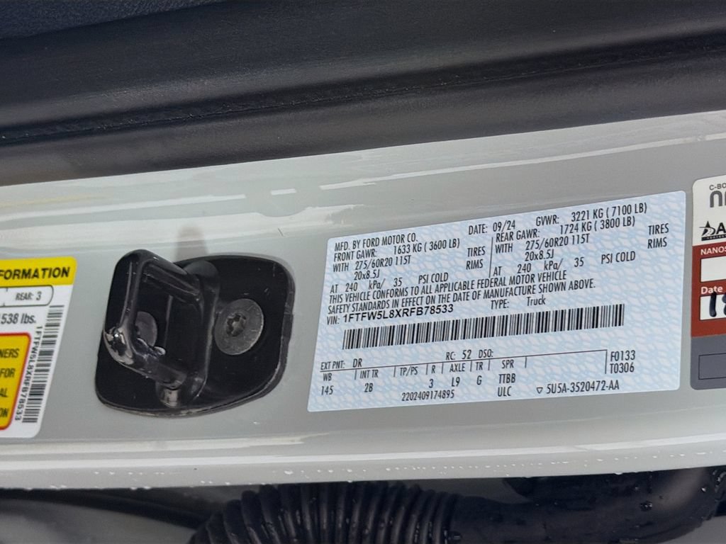 Certified 2024 Ford F150 Lariat w/ Bed Utility Package AWD/4WD image 35