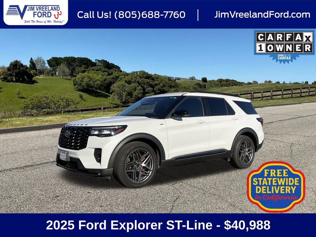 Certified 2025 Ford Explorer ST-Line w/ Premium Package